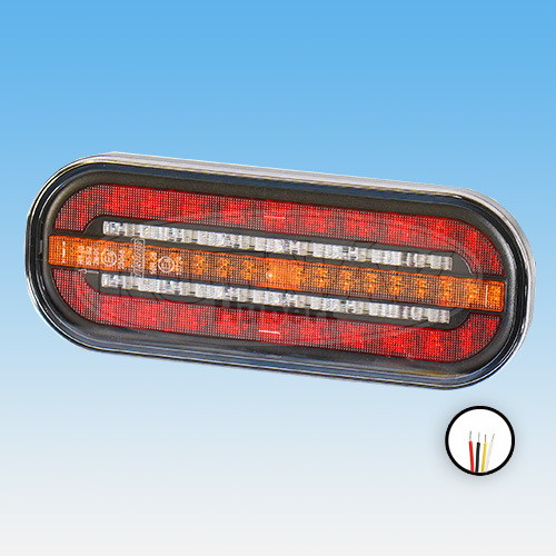Svítilna zadní 12/24V LED 3 kom. s dyn. směrovkou