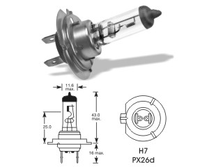 Žárovka H7 12V 55W PX26d OSRAM