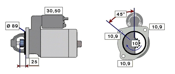 Startér RENAULT  MIDLUM, PREMIUM 4kw 
