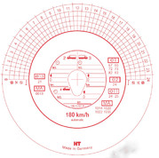 Tachograf.kotoučky 180km HAUG