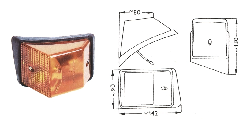 Svítilna směrová levá AVIA