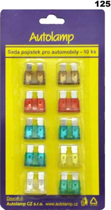 Sada pojistek nožových