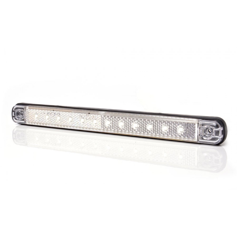 Svítilna bílá LED 12/24V s odrazkou