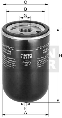 Filtr pal.WK9010