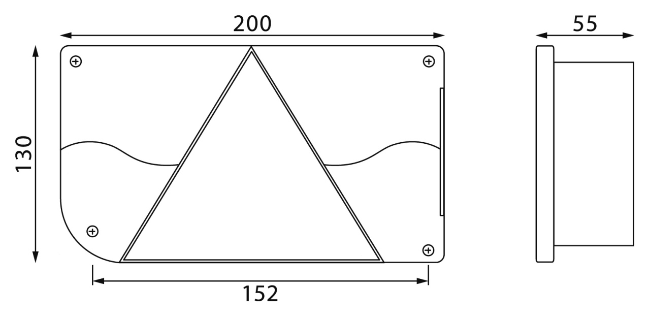 Svítilna zadní AGADOS levá od r.2008
