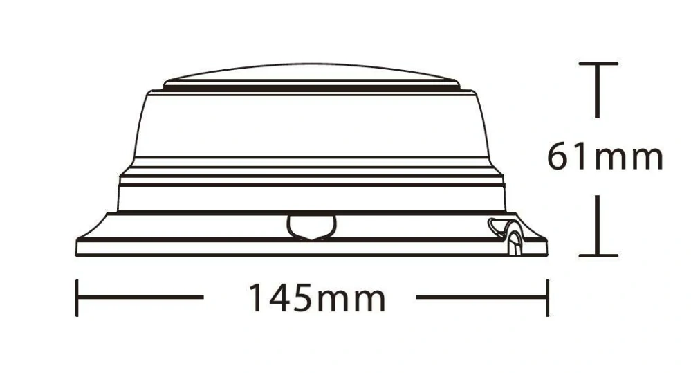 Maják LED pevný UFO 12/24V