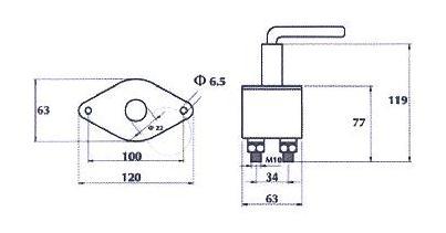 Odpojovač baterie MAN 2500A