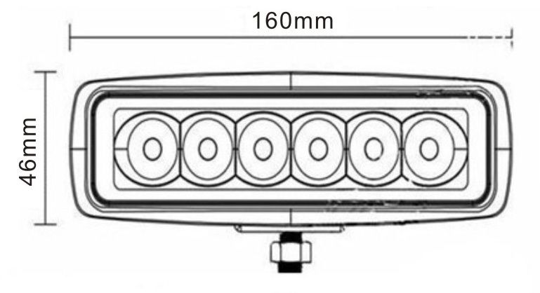 Světlomet pracovní podlouhlý LED