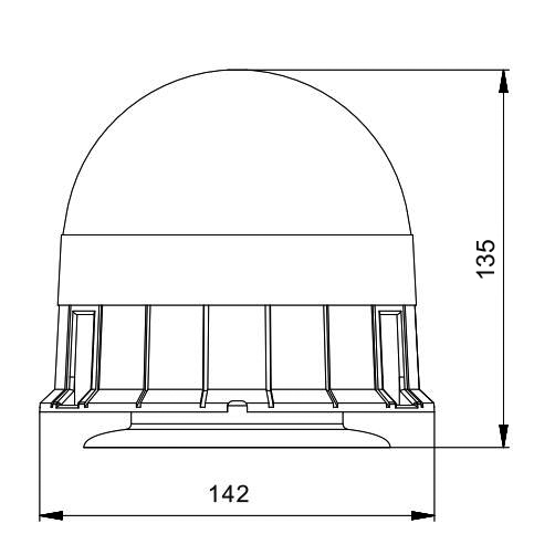 Maják LED magnetický R65 12/24V