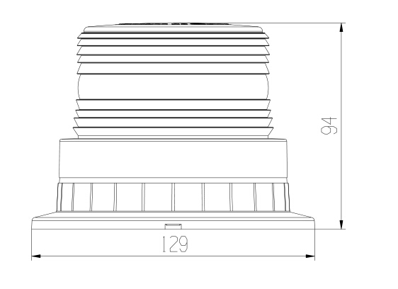 Maják LED malý - pevné uchycení 12/24V