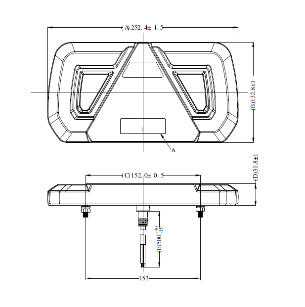 Svítilna zadní pravá LED Luminexl