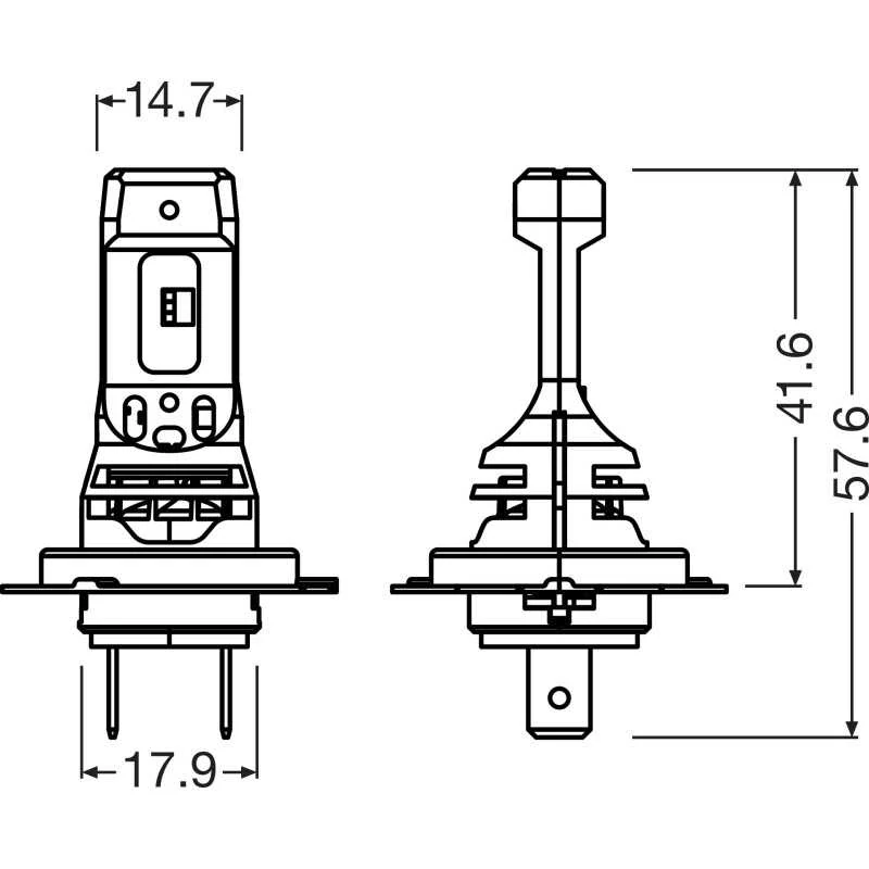 Žárovka LED H7 12V 16W NIGHT BREAKER LED SPEED 450 OSRAM set 2ks
