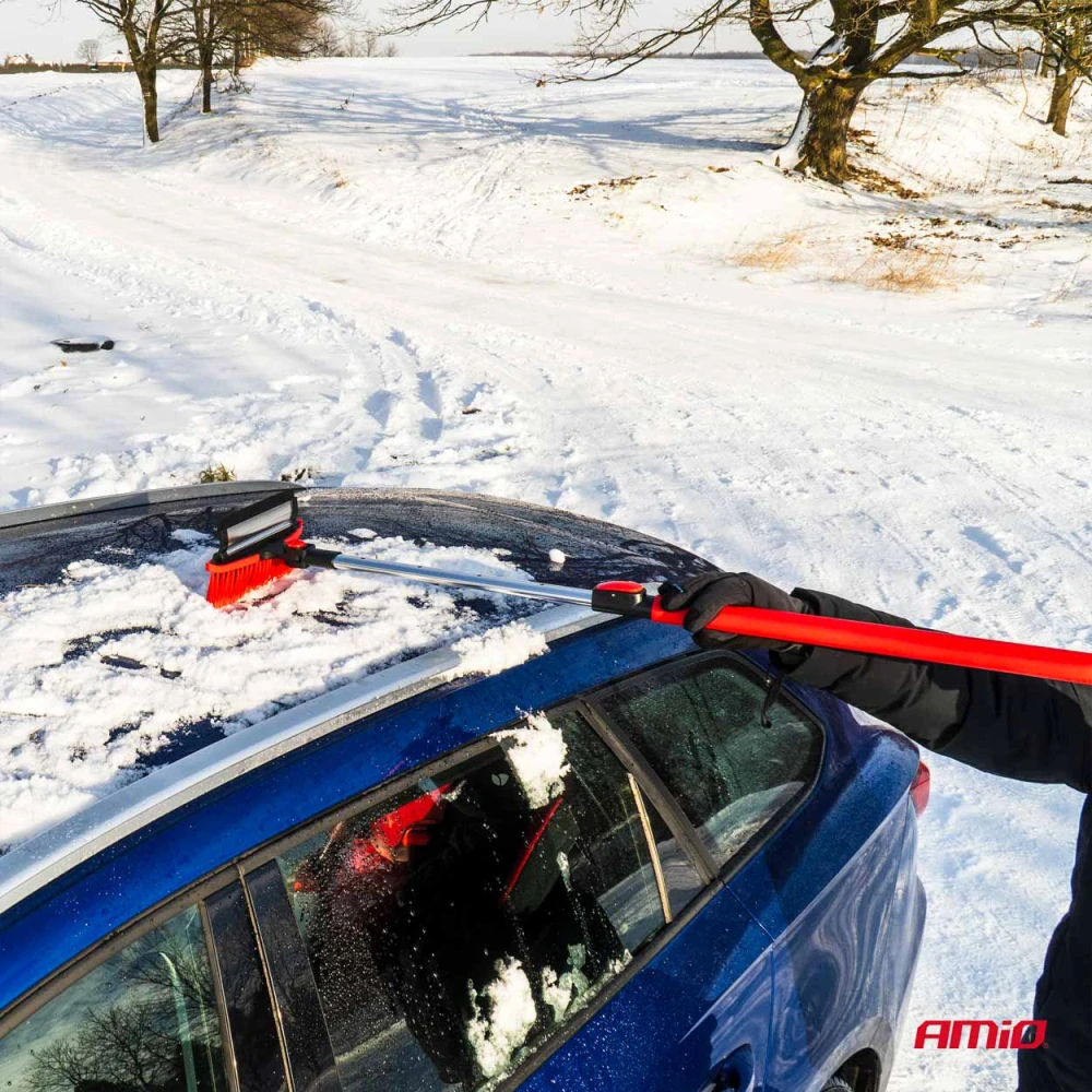 Kartáč teleskopický se stěrkou a škrabkou