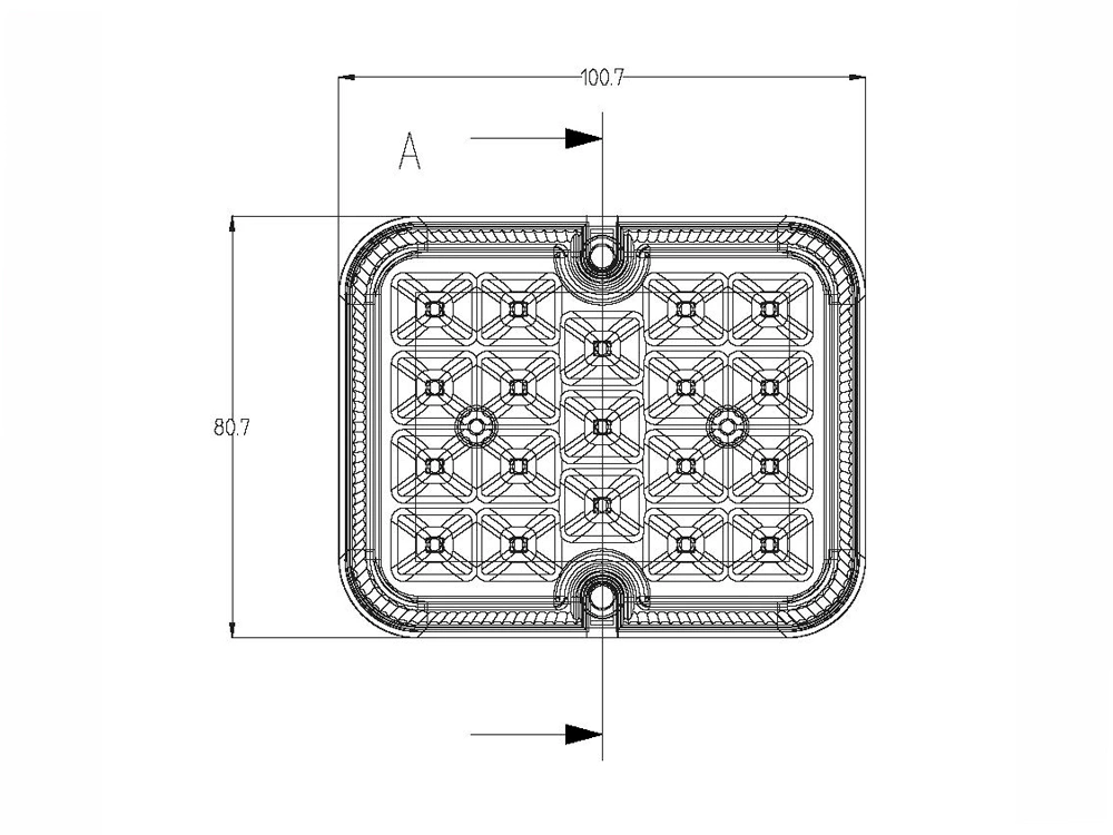 Couvák zadní 12-24V LED LUMINEX