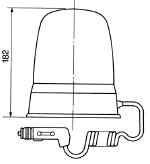Maják výstražný oranžový COBO 12/24 V magnetický