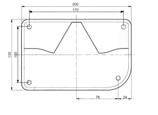 Kryt svítilny zadní AGADOS levý 2008 n.typ