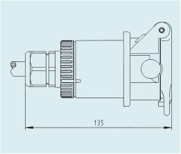 Zásuvka 7-pólová 24V ABS/EBS ADR
