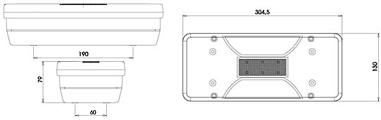 Svítilna zadní Iveco  Daily II pravá
