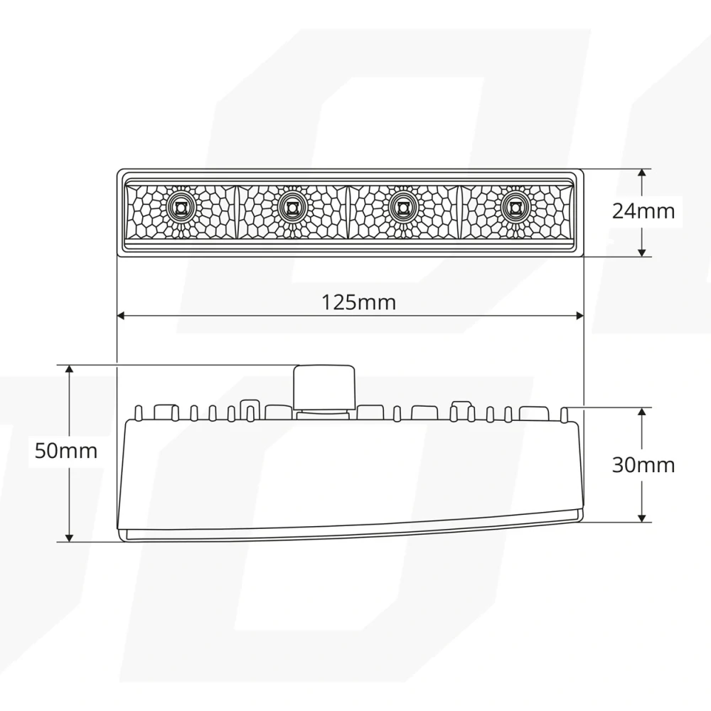 Světlo denní 4LED 12/24V