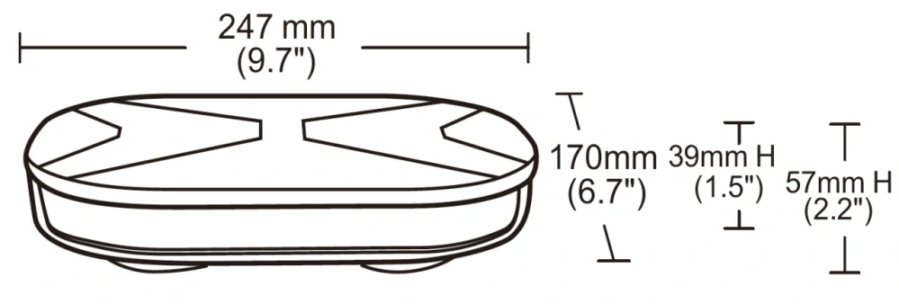 Rampa výstražná LED60 26 funkcí 12/24V